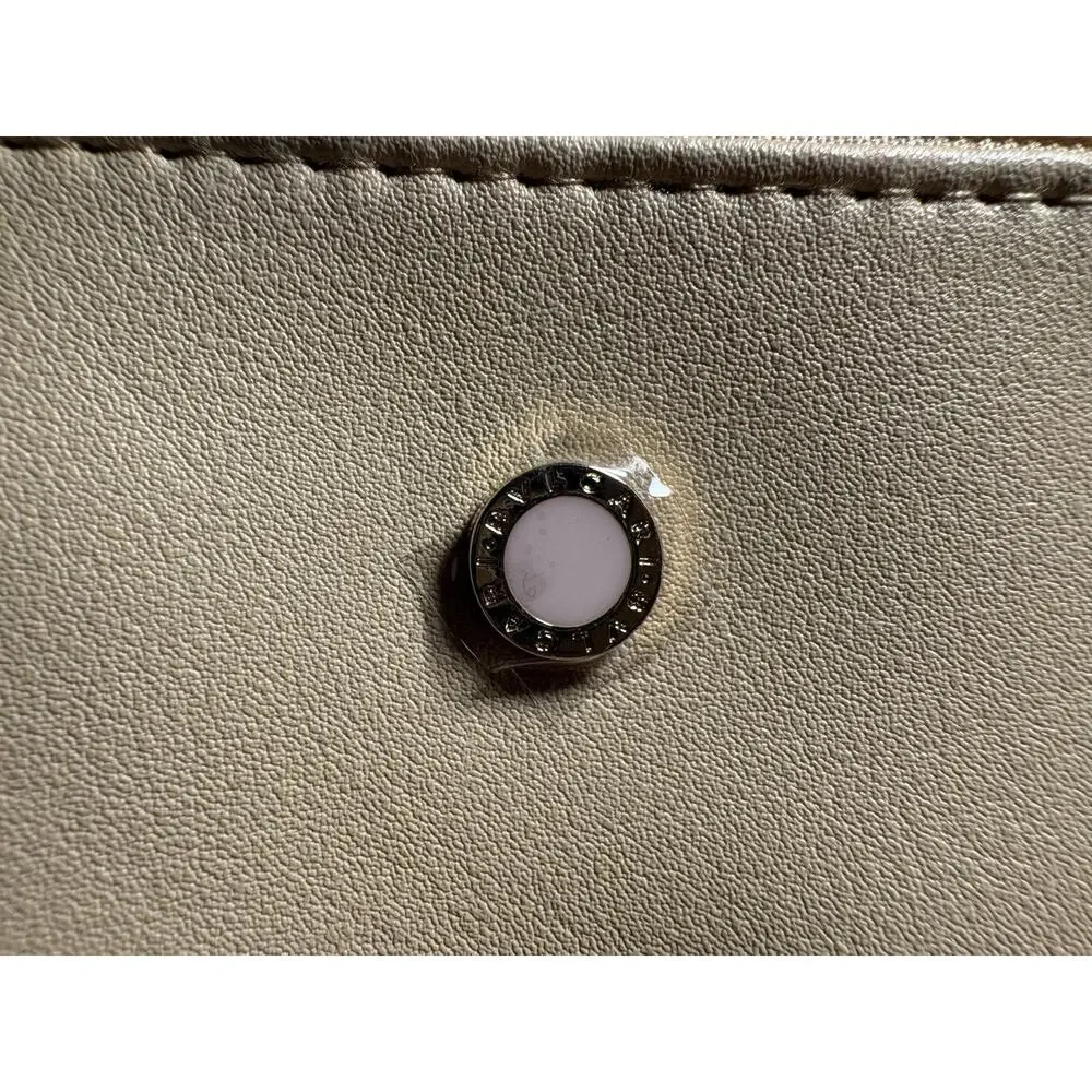 New Set of 2 Bvlgari Emirates Makeup Bag Beige Zip Cosmetic Pouch Pocket